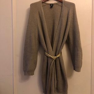 Cozy Tan Sweater Duster